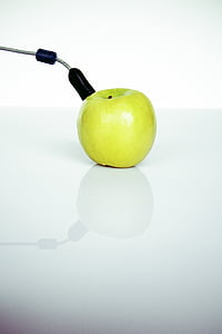 ябълка, метафора, символ, USB, Включете, връзка, USB plug