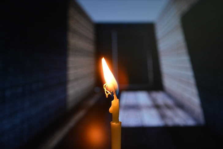 candle, light, texture