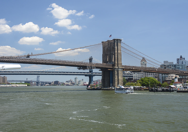 Most Brookliński, Nowy Jork, East River