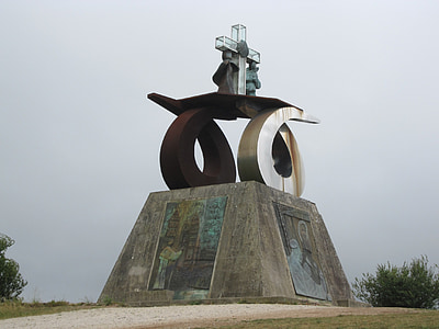 monument till john paul ii, Santiago Compostela, sätt att st james
