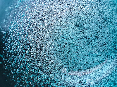 bobler, vand, abstrakt, blå, makro, bokeh, tekstureret