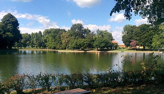 Padova, Villa, søen, natur, Park, haven, træer