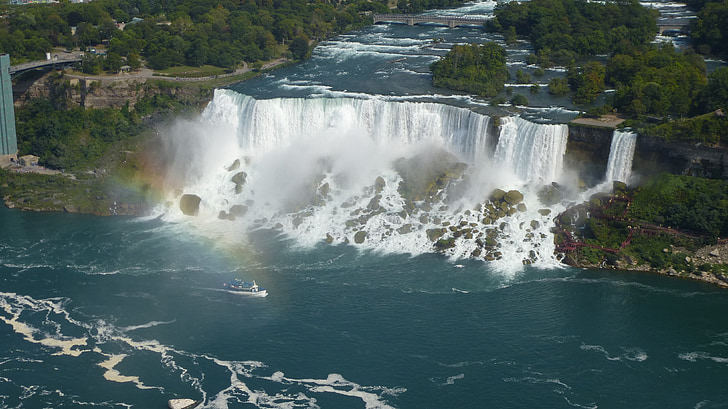 Wasserfall, Niagarafällen, USA, September, Regenbogen, Blick