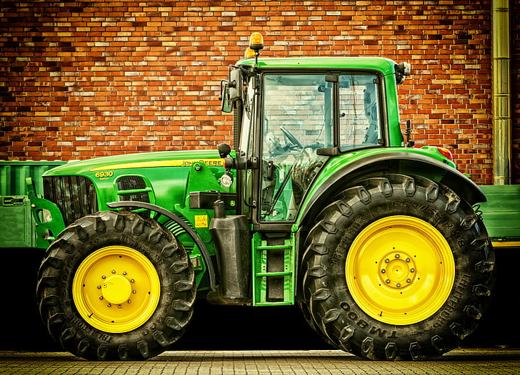 traktor, kjøretøy, traktorer, landbruks maskin, nyttekjøretøy, John deere, landbruk