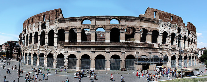 Italia, Coliseo, panorámica, me collesium