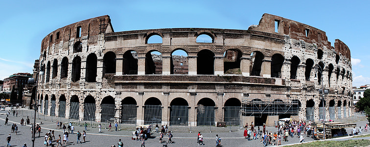 Italien, Colosseum, panoramautsikt över, Jag mesta av kulturintresse