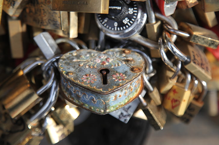 låssmed, Paris, Bridge, nyckel