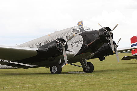 avión, tía ju, Ju52, históricamente, Junker, Aviación, Inglaterra