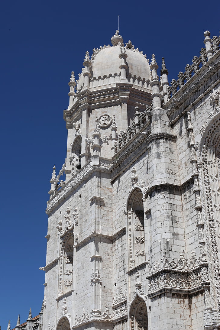 Portugal, Lisbon, Lisboa, Jeronimos monastery, biara, Hieronimit, bersejarah