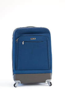 kufr, cestování, modrá, cestovní ruch, letadlo, Letiště, zavazadlo