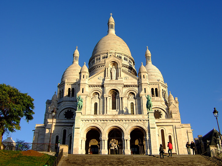sacre couer, sacré-cœur basilica, sacré-cœur, basilica, paris, france, architecture