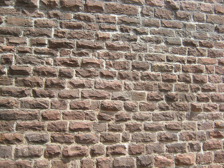 Ziegelmauer, Ziegel, Sand Stein, Wand, Naturstein, Textur, Struktur