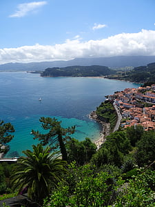 förkopplingsdon, Asturias, Spanien, havet, landskap, bergen, stranden