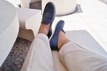 pie, zapatos, zapato azul, calor, caliente, verano, primavera