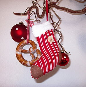 Advent, dekoration, jul, Christmas Briks, rød, hvid, Christmas bolde