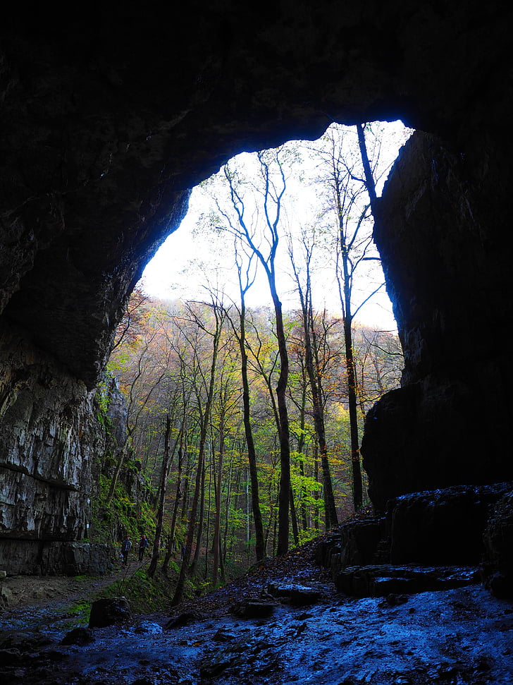 Falkensteiner cave, Cave, huler portal, Baden württemberg, Schwäbische alb, alvorlig stetten, Bad urach