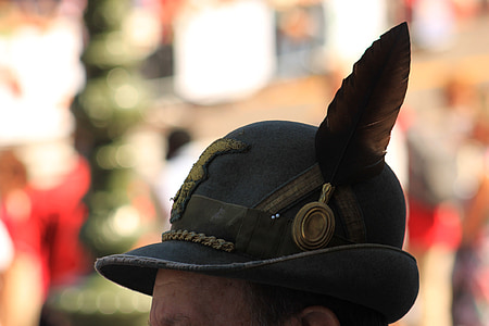 Alpini, sombrero, militar, pluma