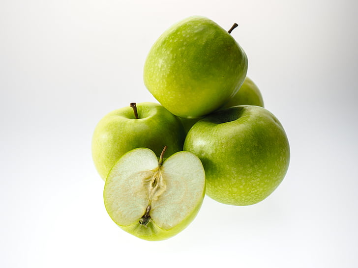 ябълка, плодове, apfelernte, резена ябълка, плодове, kernobstgewaechs, ядат