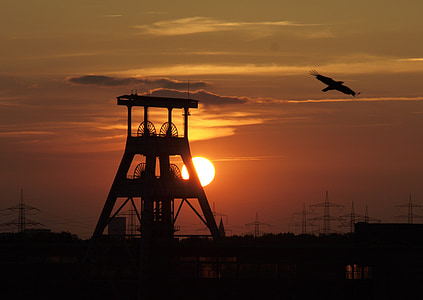 Ruhrin alue, Bill, headframe, kaivos, teollisuus, Carbon, historiallisesti