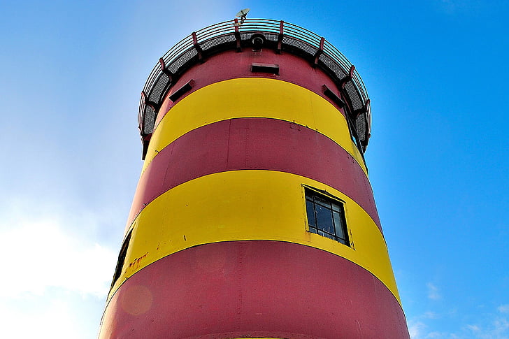 lighthouse, landmark, coast, sea, architecture, tower