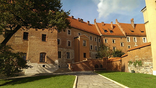 Krakow, Polandia, arsitektur, Monumen, Castle, Wawel, bangunan