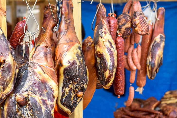 食品, 香肠, 肉, 火腿