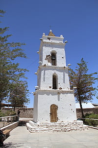 cerkev, San pedro de atacama, Severni, severnem Čilu, aimarščina, znotraj, slikovito