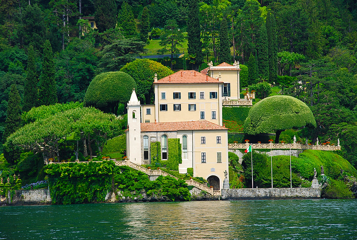 Lago di como, Włochy, Włoski, Jezioro, Como, Villa, Europy