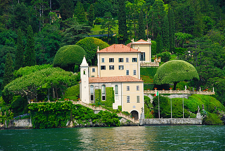 Lago di como, Itália, Italiano, Lago, como, Villa, Europa