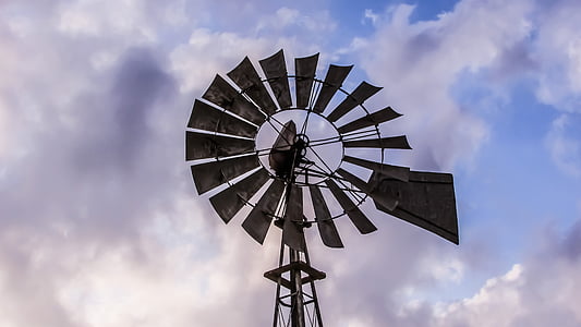 cyprus, ayia napa, windmill, water, air