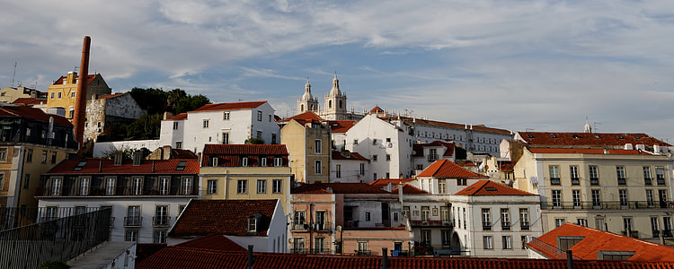 Lisbona, Portogallo, centro storico, strada, Via