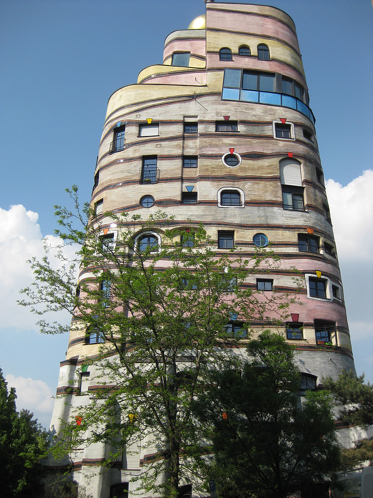 Darmstadt, waldspirale, Hundertwasser, Németország