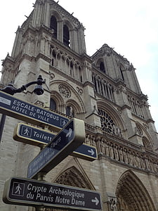Notre-dame, kostel, Paříž, Katedrála, Architektura, Francouzština, orientační bod