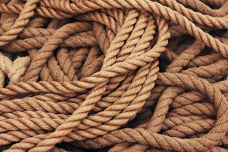 ship traffic jams, rope, dew, cordage, knitting, strand, fixing