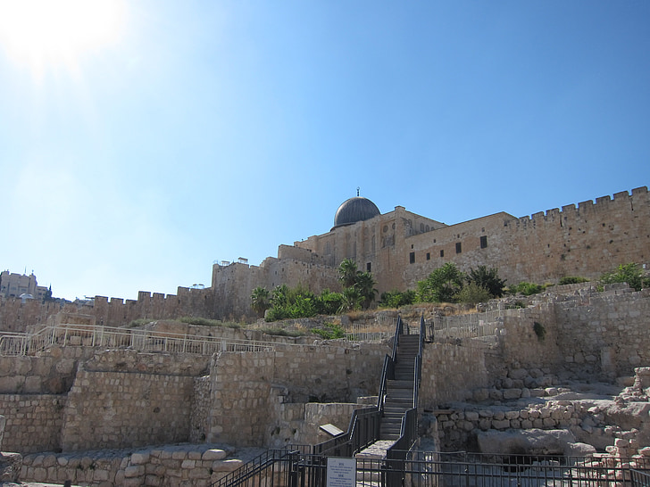 Gerusalemme, Moschea, Monte del tempio, Israele, punto di riferimento, cultura, rovine