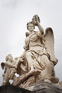 scultura, eroica, Statua, Monumento, antica, architettura, Europa