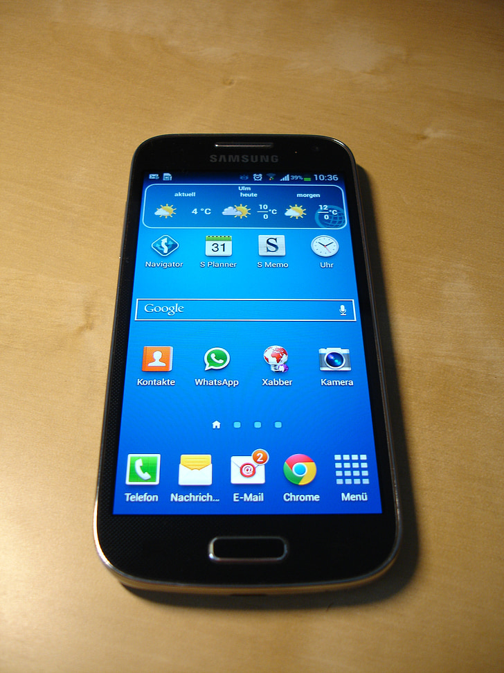 Smartphone, Samsung, Galaxy s4 mini, kommunikasjon, mobiltelefon, telefon
