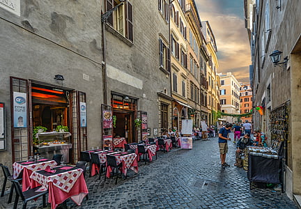 Rome, Roma, Italie, café, Italien, restaurant, vieux