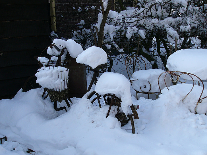 talvel, lumi, Frost, echten, Drenthe, Talv stseen, Icicle