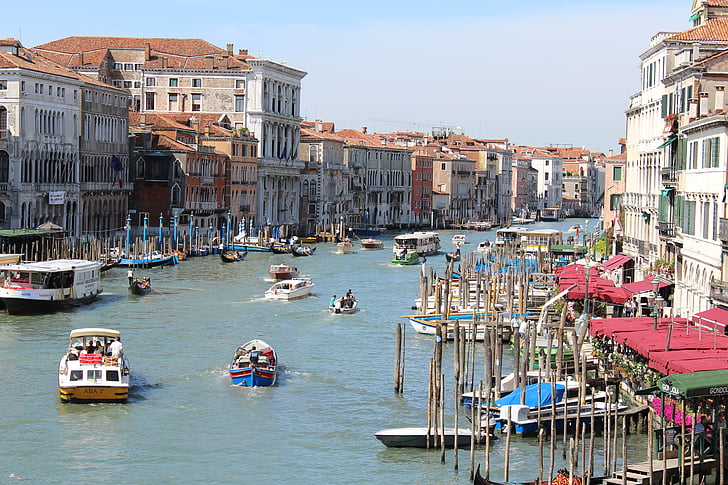 Venise, Italie, bateaux, canal, Venise - Italie, bateau nautique, l’Europe