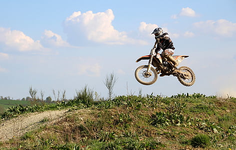 motocikl, križ, motocross, motocross vožnja, moto sport, utrke, vozač