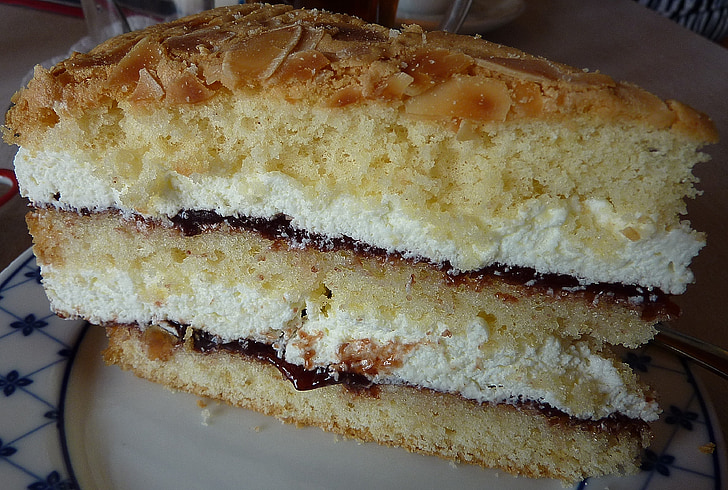 tårta, baka, äta, läckra, bakverk, kakor, frisiska kakan