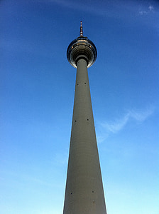 berlin, tv tower, alexanderplatz, landmark, places of interest, alex, capital