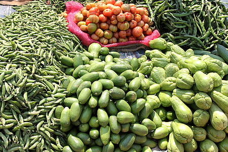 индийски селски пазар, улица базар, Продава, селски пазар, пазар, доставчик, храна