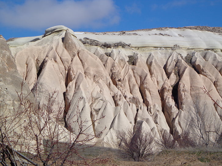 Cappadocia, Turkki, tuffi, kallioperään, maisema, Luonto, Cliff