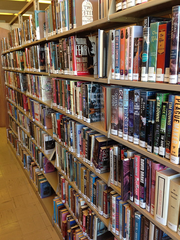 books, library, shelf, knowledge