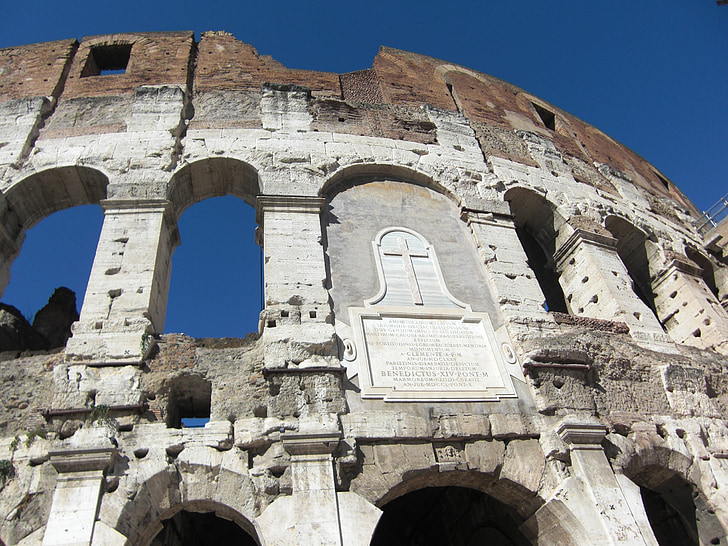 Colosseum, Roma, Italia, Romawi, bangunan, Roma, lama