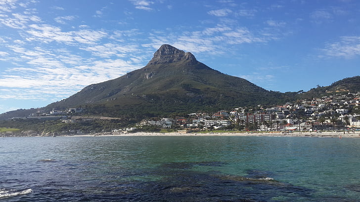 Đại dương, Bãi biển, Cape town, Lions head, Nam Phi, bầu trời, mùa hè