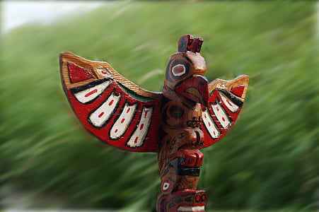 totem, cult of the dead, holzfigur, indians, customs, carving, totem Pole