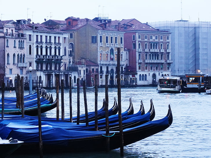 Venetië, Italia, gondels, Rome